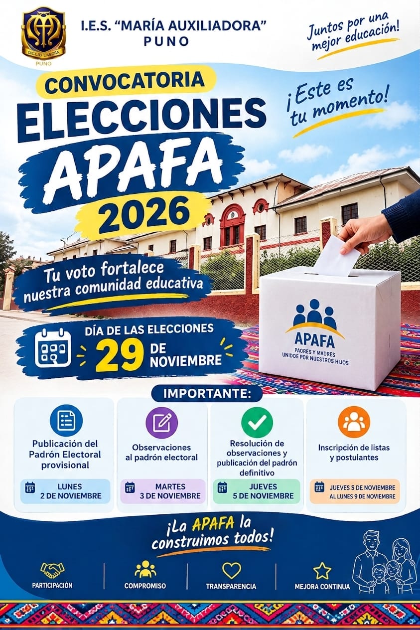 Proceso Electoral APAFA 2027 - 2028